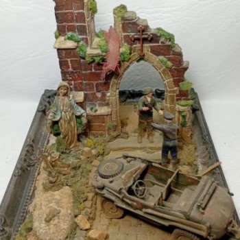 Diorama: Schwimmwagen y ruinas