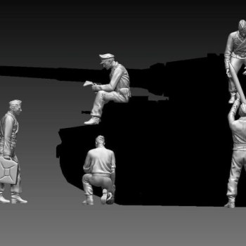 Tripulación de King Tiger (5 figuras)