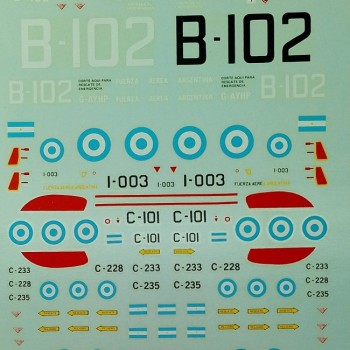 ARGENTINA AIR FORCE - A-4B, MIRAGE, CANBERRA & F86
