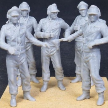 Tripulación alemana de tanques (5 figuras)