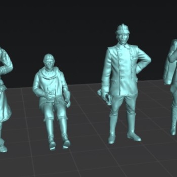 Pilotos Primera Guerra Mundial - Set 2 - 1/32