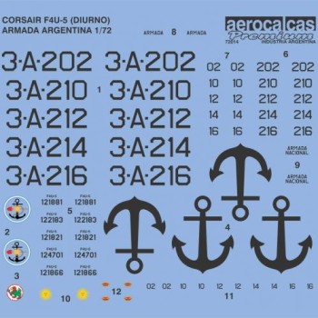 CORSAIR F4U-5 DIURNO ARMADA ARGENTINA (72014)