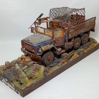 Diorama futurista: Camión americano reformado