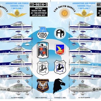 ARGENTINE AIR FORCE CESSNA 182J "SKYLINE" - 1/48